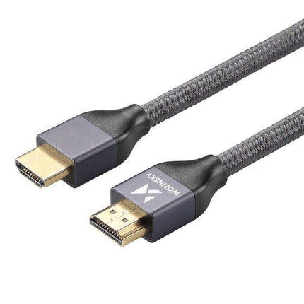 WOZINSKY HDMI cable 2.1 8K 60 Hz 48 Gbps 4K 120 Hz 2K 144 Hz 3 m silver – image 10