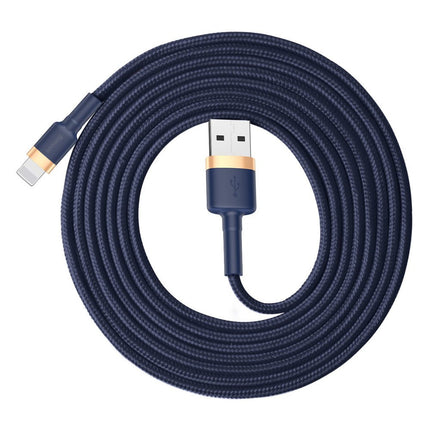 BASEUS Robust nylon cable USB Iphone Lightning QC3.0 1.5A 2M blue – image 3