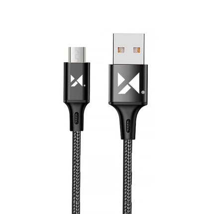WOZINSKY Powerful cable in USB microUSB 2.4A cable 1m black