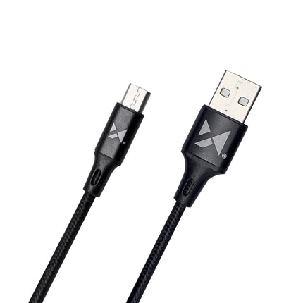 WOZINSKY Powerful cable in USB microUSB 2.4A cable 1m black – image 2
