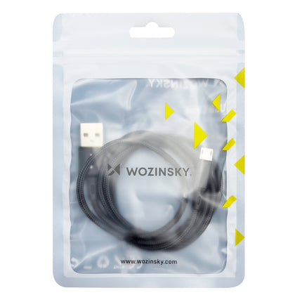 WOZINSKY Powerful cable in USB microUSB 2.4A cable 1m black – image 5