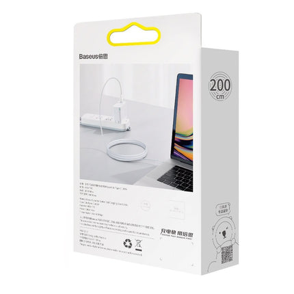 BASEUS Superior cable USB-C cable Quick Charge FCP 100W 5A 20V 2m white – image 6
