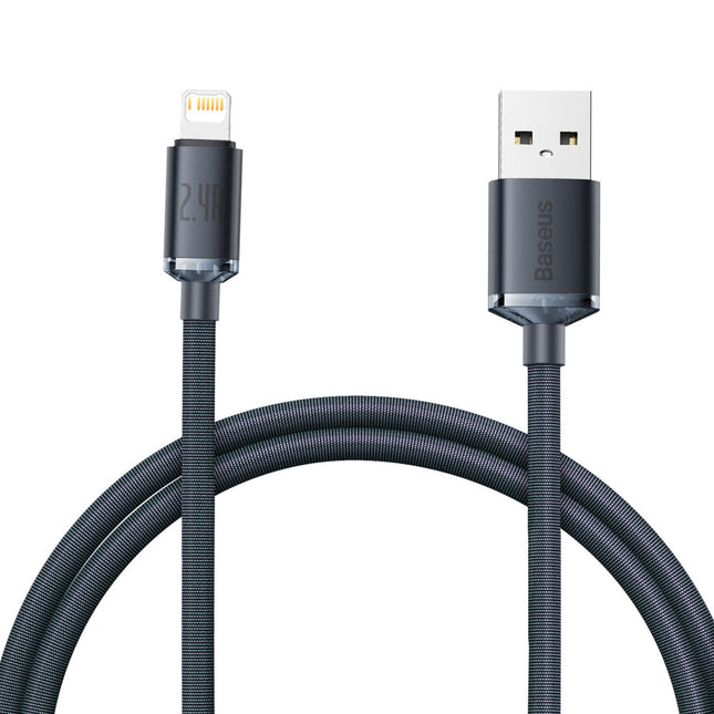 BASEUS Cable for fast charging and data transfer USB Iphone Lightning 2.4A 1.2m black