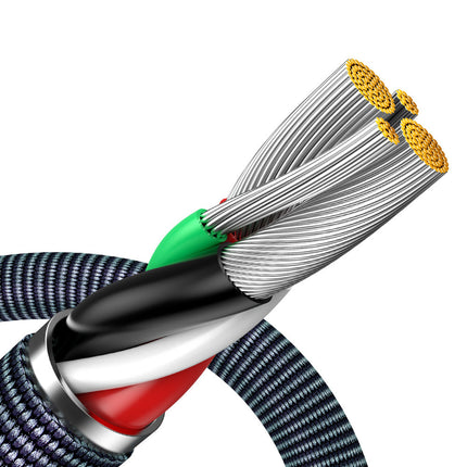 BASEUS Cable for fast charging and data transfer USB Iphone Lightning 2.4A 2m black – image 3