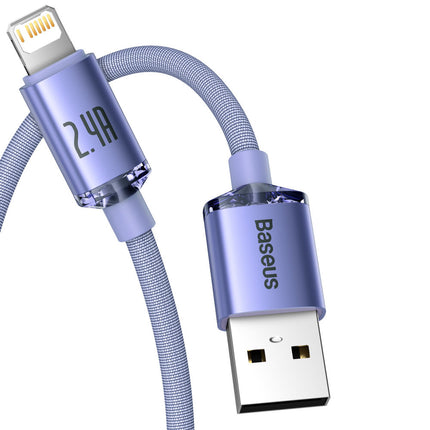 BASEUS Cable for fast charging and data transfer USB Iphone Lightning 2.4A 2m black – image 21