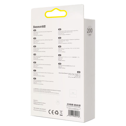 BASEUS Cable for fast charging and data transfer USB Iphone Lightning 2.4A 2m black – image 17