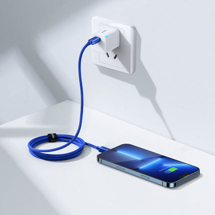BASEUS Wire cable for fast charging and data transfer USB-C Iphone Lightning 20W 1.2m blue – image 10