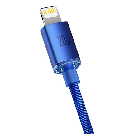 BASEUS Wire cable for fast charging and data transfer USB-C Iphone Lightning 20W 1.2m blue – image 3