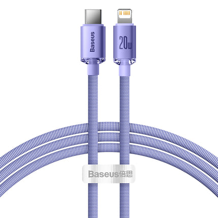 BASEUS Cable for fast charging and transfer of data USB-C Iphone Lightning 20W 1.2m purple