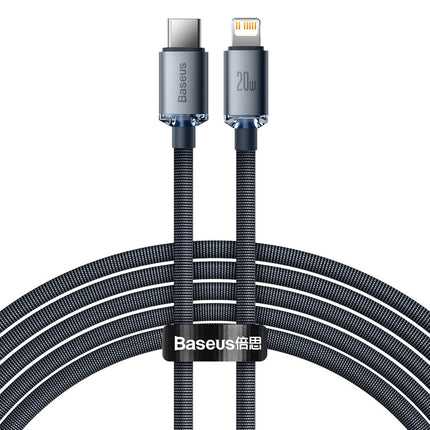 BASEUS Cable for fast charging and transfer of data USB-C Iphone Lightning 20W 2m black