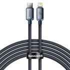 BASEUS Cable for fast charging and transfer of data USB-C Iphone Lightning 20W 2m black