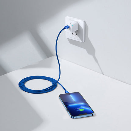 BASEUS Wire for fast charging and data transfer USB-C Iphone Lightning 20W 2m blue – image 10