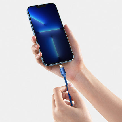 BASEUS Wire for fast charging and data transfer USB-C Iphone Lightning 20W 2m blue – image 11