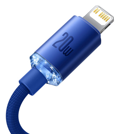 BASEUS Wire for fast charging and data transfer USB-C Iphone Lightning 20W 2m blue – image 7