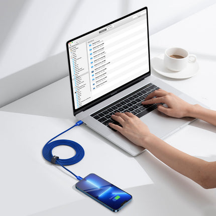 BASEUS Wire for fast charging and data transfer USB-C Iphone Lightning 20W 2m blue – image 9