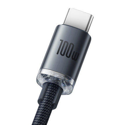 BASEUS USB USB-C 100W cable for fast charging and data transfer 2m black – image 3