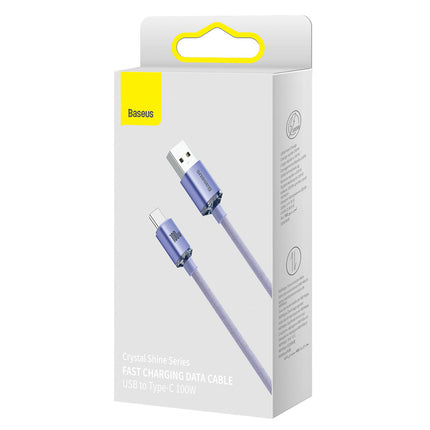 BASEUS USB USB-C 100W cable for fast charging and data transfer 2m black – image 16
