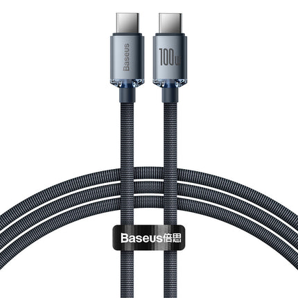 BASEUS Wire cable for fast charging and transfer of USB-C data USB-C 100W 1.2m black