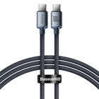 BASEUS Wire cable for fast charging and transfer of USB-C data USB-C 100W 1.2m black