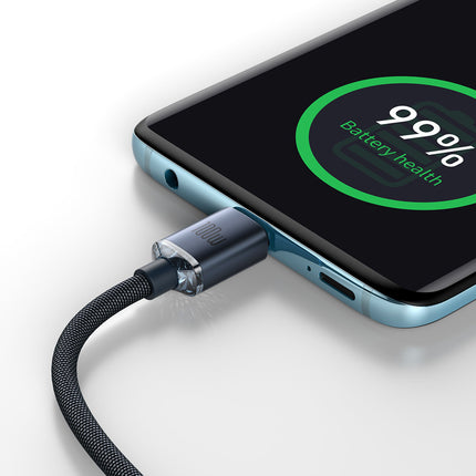 BASEUS Wire cable for fast charging and transfer of USB-C data USB-C 100W 1.2m black – image 11