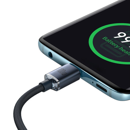 BASEUS Wire cable for fast charging and transfer of USB-C data USB-C 100W 1.2m black – image 4
