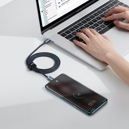BASEUS Wire cable for fast charging and transfer of USB-C data USB-C 100W 1.2m black – image 9