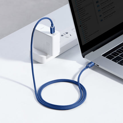 BASEUS USB-C 100W 1.2m blue cable for fast charging and transfer data – image 10