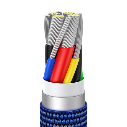 BASEUS USB-C 100W 1.2m blue cable for fast charging and transfer data – image 7