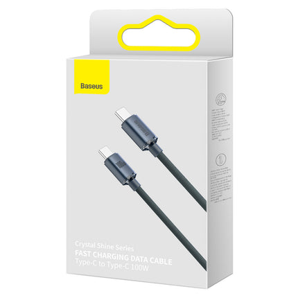 BASEUS Cable for fast charging and data transfer USB-C USB-C 100W 2m black – image 5