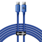 BASEUS Wire cable for fast charging and transfer of USB-C data USB-C 100W 2m blue