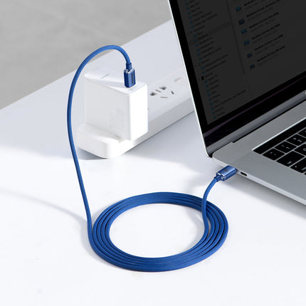 BASEUS Wire cable for fast charging and transfer of USB-C data USB-C 100W 2m blue – image 10