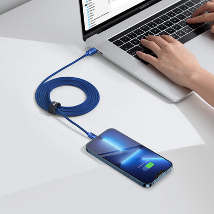 BASEUS Wire cable for fast charging and transfer of USB-C data USB-C 100W 2m blue – image 9