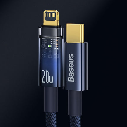 BASEUS Explorer Series cable USB-C Iphone Lightning 20W 1m blue – image 11