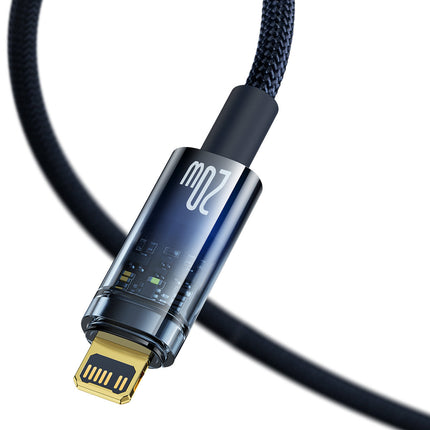 BASEUS Explorer Series cable USB-C Iphone Lightning 20W 1m blue – image 3
