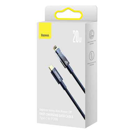 BASEUS Explorer Series cable USB-C Iphone Lightning 20W 1m blue – image 5