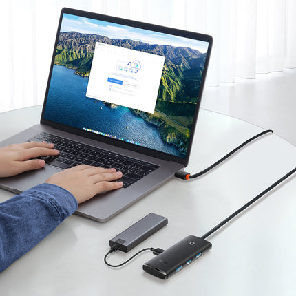 BASEUS Lite Series HUB 4-Port USB-A to 4xUSB-A 3.0 2m black – image 9
