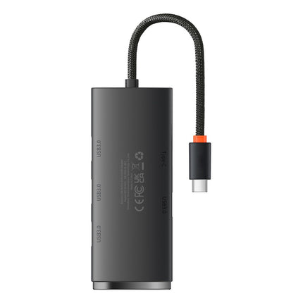 BASEUS Lite Series USB-C 4x USB 3.0 25cm black adapter – image 2
