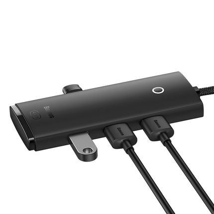 BASEUS Lite Series USB-C 4x USB 3.0 25cm black adapter – image 4