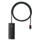 BASEUS Lite Series HUB USB-C 4x USB 3.0 adapter 1m black