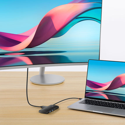 BASEUS Lite Series multifunction HUB USB-C 2 x USB 3.0 USB-C HDMI 1.4 SD-TF black – image 10