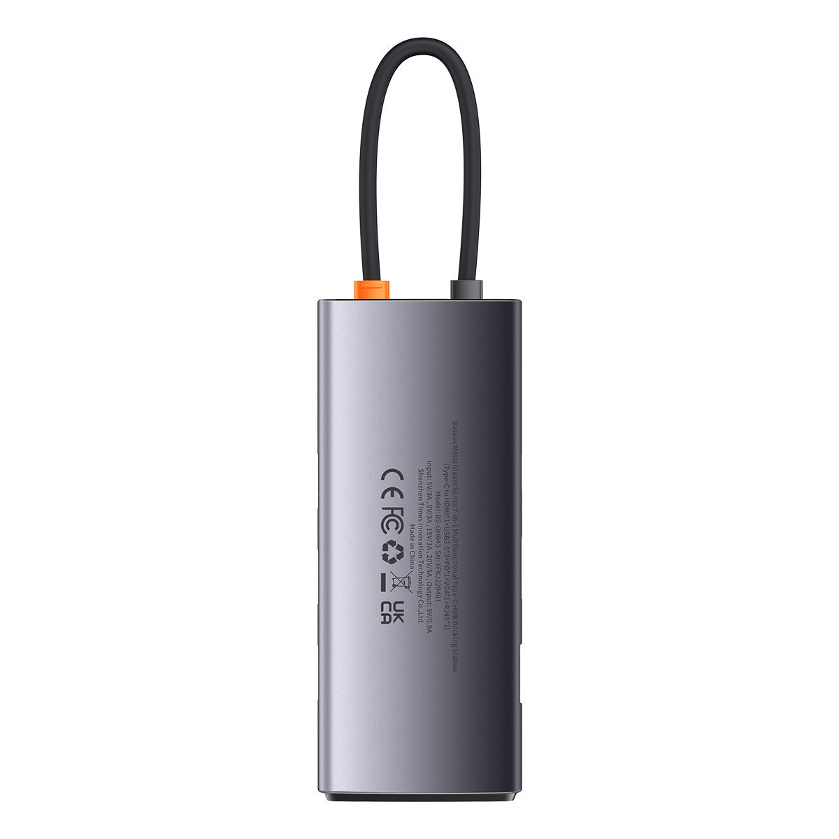 BASEUS HUB 7in1 docking station USB-C 1xHDMI 1xVGA 3xUSB 3.2 1xPower Delivery RJ-45 Ethernet gray – image 11