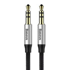 BASEUS Yiven M30 stereo audio cable audio 3.5 mm male mini jack 1m silver and black