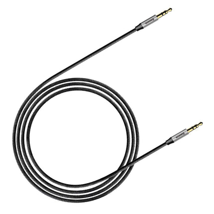 BASEUS Yiven M30 stereo audio cable audio 3.5 mm male mini jack 1m silver and black – image 9