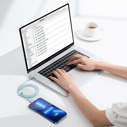 BASEUS USB-C cable Iphone Lightning fast charging 20W 1.2m blue – image 10