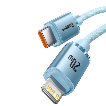 BASEUS USB-C cable Iphone Lightning fast charging 20W 1.2m blue – image 2