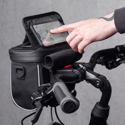 WOZINSKY Bike bag for steering wheel with black shoulder strap – image 8