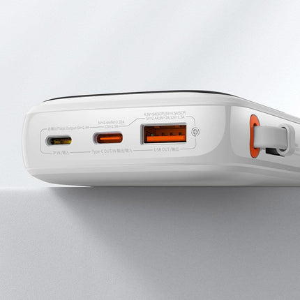 BASEUS Powerbank with fast charging 10000mAh 20W QC-PD-SCP-FCP cable Iphone Lightning white – image 10