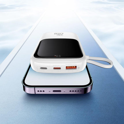 BASEUS Powerbank with fast charging 10000mAh 20W QC-PD-SCP-FCP cable Iphone Lightning white – image 11