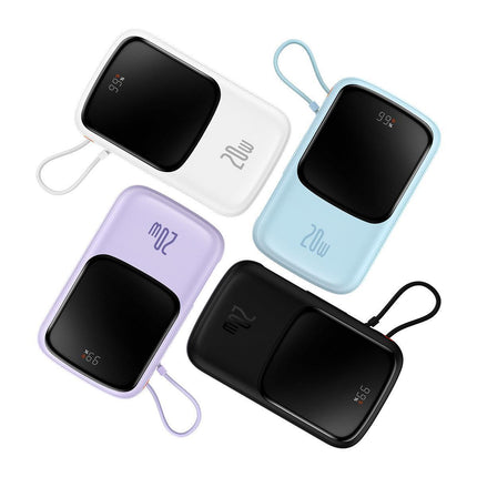BASEUS Powerbank with fast charging 10000mAh 20W QC-PD-SCP-FCP cable Iphone Lightning white – image 9