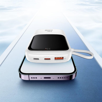BASEUS Powerbank with high-speed charging 10000mAh 22.5W QC-PD-SCP-FCP USB-C cable white – image 11
